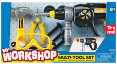 Игровой набор KEENWAY Набор инструментов (электродрель, плоскогубцы, винты, защитная маска и молоток)