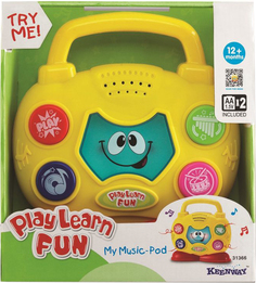Развивающая игрушка KEENWAY Музыкальный бумбокс (свет, звук)