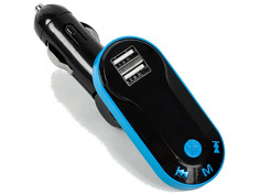 FM-Трансмиттер СИМА-ЛЕНД 2 USB/Mp3/WMA/AUX/MicroSD Blue 2506794