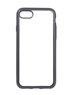 Аксессуар Чехол Liberty Project Silicone для APPLE iPhone 8 / 7 TPU Transparent Black-Chrome frame 0L-00029648
