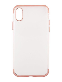 Аксессуар Чехол Liberty Project Silicone TPU для APPLE iPhone X Transparent Rose-Gold frame 0L-00038581