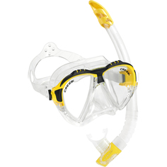 Набор маска + трубка Cressi Matrix Gamma Transparent-Yellow DS302504