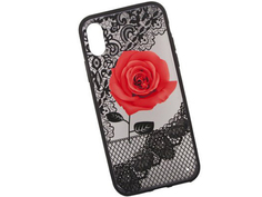 Аксессуар Защитная крышка Liberty Project для APPLE iPhone X Rose Red 0L-00036271