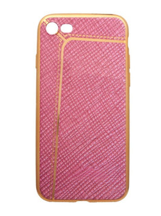 Аксессуар Чехол Liberty Project Silicone для APPLE iPhone 8 / 7 Pink Flax Gold Line 0L-00031816
