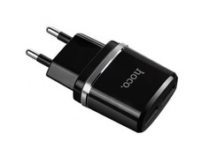 Зарядное устройство HOCO C12 Smart 2xUSB + Micro USB Black