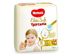 Подгузники Huggies Elite Soft Конв-Пак 5 12-17кг 19шт