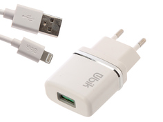 Зарядное устройство Ubik UHP11L 1xUSB 1A Кабель Lightning