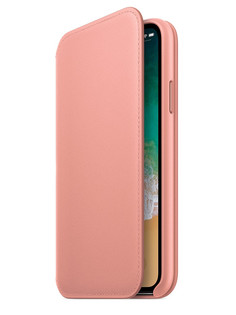 Аксессуар Чехол Apple iPhone X Krutoff Leather Folio Pink 10834