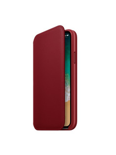 Аксессуар Чехол Apple iPhone X Krutoff Leather Folio Red 10825