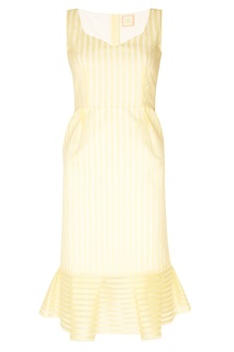 Желтое шелковое платье The Dress
