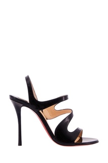 Черные лакированные босоножки Vavazou 100 Christian Louboutin