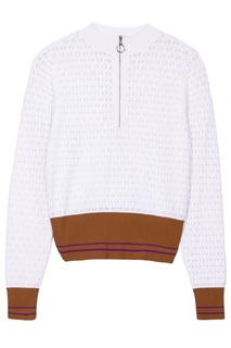 Вязаный джемпер с цветной вставкой Sandro