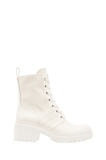 Белые ботинки на шнуровке Marc Jacobs