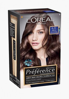 Краска для волос LOreal Paris LOreal "Preference", стойкая, оттенок 6.21, Риволи