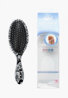 Расческа Wet Brush для спутанных волос, калавера (черно-белая)