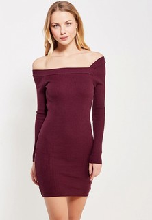 Платье Lost Ink OFF SHOULDER RIB DRESS