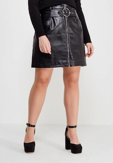 Юбка LOST INK PLUS MINI SKIRT WITH BUCKLE FRONT IN PU
