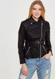 Куртка кожаная Lost Ink Petite BELTED PU PEPLUM JACKET