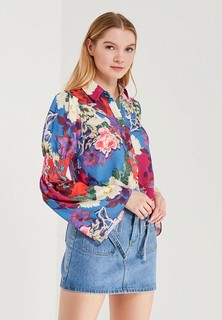 Рубашка LOST INK SHIRRED SLEEVE FLORAL PRINTED SHIRT