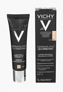 Тональное средство Vichy DERMABLEND 3D с высоким покрытием для жирной кожи, склонной к появлению акне, тон 25 30 мл