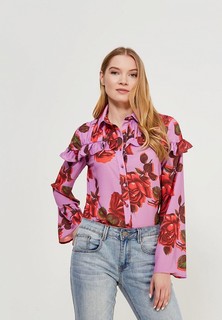 Блуза Lost Ink FLORAL PRINTED FRILL SHIRT
