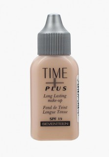 Тональное средство Seventeen Seventeen. длительного действия т.4 "TIME PLUS LONGLASTING MAKE UP" Средний беж