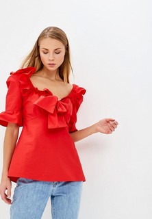 Блуза Lost Ink SMOCK TIE FRONT BLOUSE