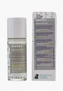 Дезодорант Korres антиперспирант с экстрактом хвоща интенсивная защита для чувствительной кожи 48 часов без отдушек 30 мл
