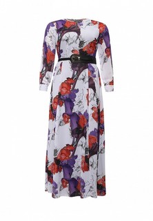 Платье Just Joan BELTED MAXI DRESS IN ORCHID PRINT