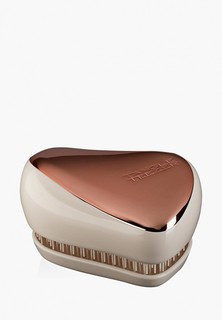 Расческа Tangle Teezer Compact Styler, для Всех типов волос, Компактная с крышкой, оттенок Rose Gold Luxe, 9х6.8х4.8 см
