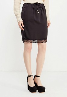 Юбка LOST INK LACE TRIM SATIN MINI