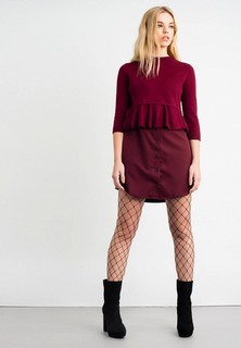 Платье LOST INK FRILL KNIT DRESS WITH SHIRT INSERT