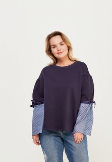 Свитшот LOST INK PLUS SWEAT WITH WOVEN SLEEVES