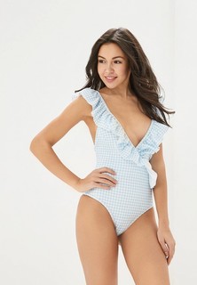 Купальник LOST INK WOVEN FRILL GINGHAM SWIMSUIT