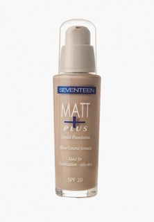 Тональный крем Seventeen Seventeen. длительного действия 03 "MATT PLUS LIQUID MAKE-UP SPF20 " Натуральный