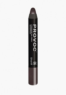 Тени для век Provoc Eyeshadow Pencil 06 водостойкие (темный шоколад, матовые)
