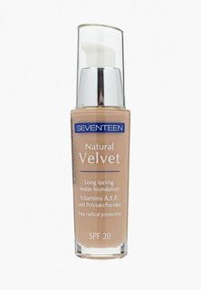 Тональное средство Seventeen Seventeen. длительного действия, тон 5 "NATURAL VELVET LONG LASTING MATTE FOUNDATION"