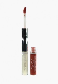 Помада Seventeen Seventeen. Жидкая стойкая 23 ALL DAY LIP COLOR & TOP GLOSS ягодный мусс