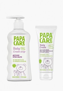 Набор для ухода за телом Papa Care Крем-мыло для детей 150 мл + крем для чувствительной кожи 100 мл ИН