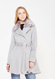 Пальто LOST INK FULL SKIRTED FUR COLLAR COAT