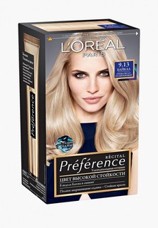 Краска для волос LOreal Paris LOreal "Preference", стойкая, оттенок 9.13, Байкал