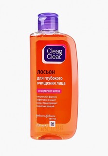 Лосьон для лица Johnson & Johnson Clean&Clear для глубокого очищения лица, 200 мл