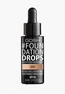 Тональное средство Gosh Gosh! Foundation Drops увлажняющее, 30 мл, 004 натуральный