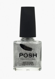 Гель-лак для ногтей Posh Гибрид без УФ лампы шёлк Тон 12S серебрянная луна