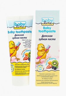 Зубная паста Babyline Детская со вкусом Тутти-Фрутти жевачки, 75 мл