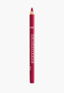 Карандаш для губ Seventeen Seventeen. т.09 водостойкий с витамином Е "Super Smooth W/P Lip Liner, Фуксия