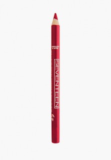 Карандаш для губ Seventeen Seventeen. т.14 водостойкий с витамином Е "Super Smooth W/P Lip Liner Насыщенный красный