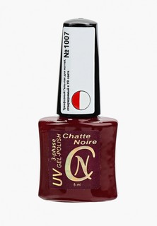 Гель-лак для ногтей Chatte Noire (трехфазный) №1007 алая эмаль 6 мл