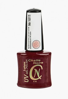 Гель-лак для ногтей Chatte Noire (трехфазный) №1011 розовый голографический глиттер 6 мл