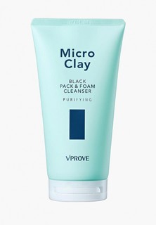 Маска для лица Vprove пенная Micro Clay с черной глиной, противовоспалительная, 150 мл